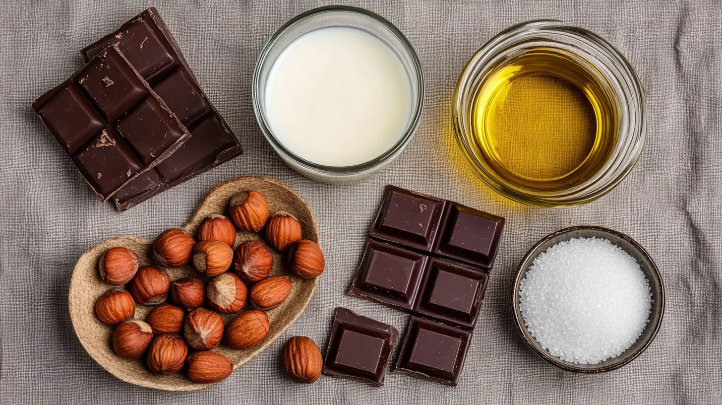 ingrédients pour pâte à tartiner au noisette maison
