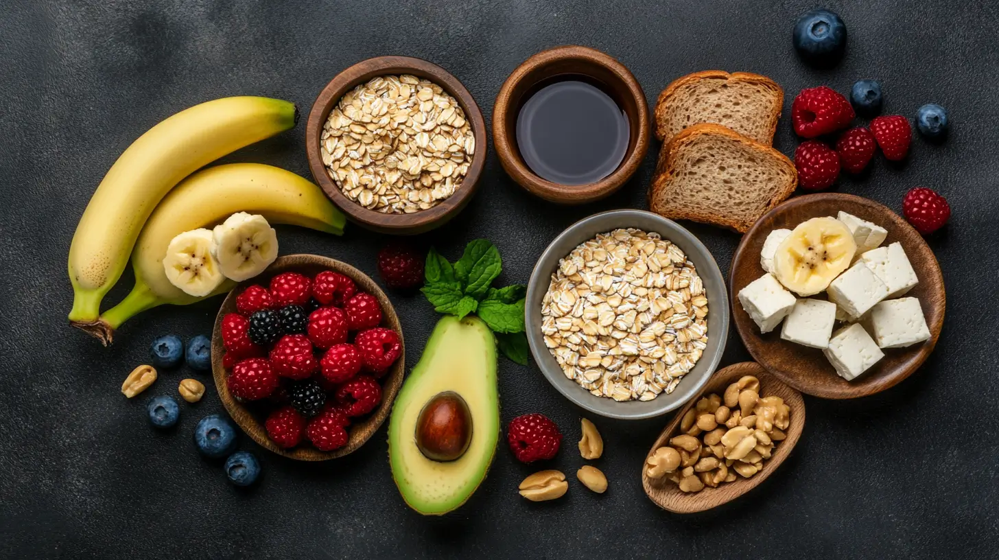 ingredients-petit-dejeuner-vegetarien ingrédients petit déjeuner végétarien