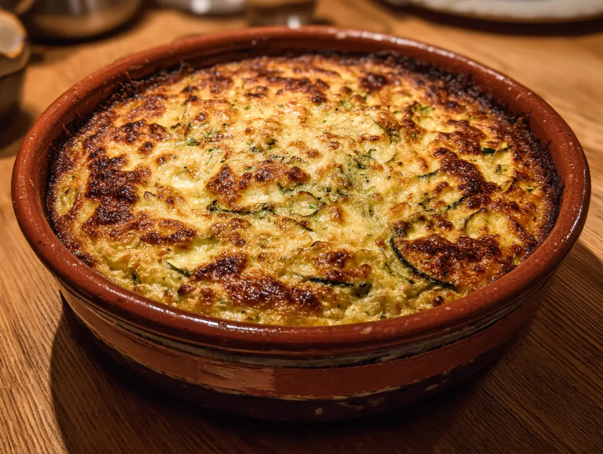 gratin-courgettes-parmesan gratin de courgettes au parmesan doré à la sortie du four