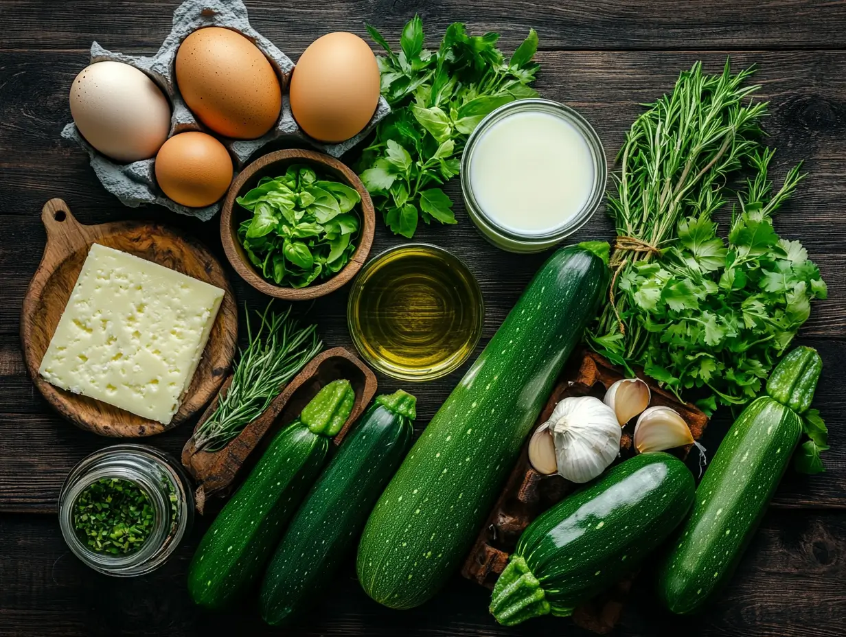 ingrédients pour gratin de courgette sans crème