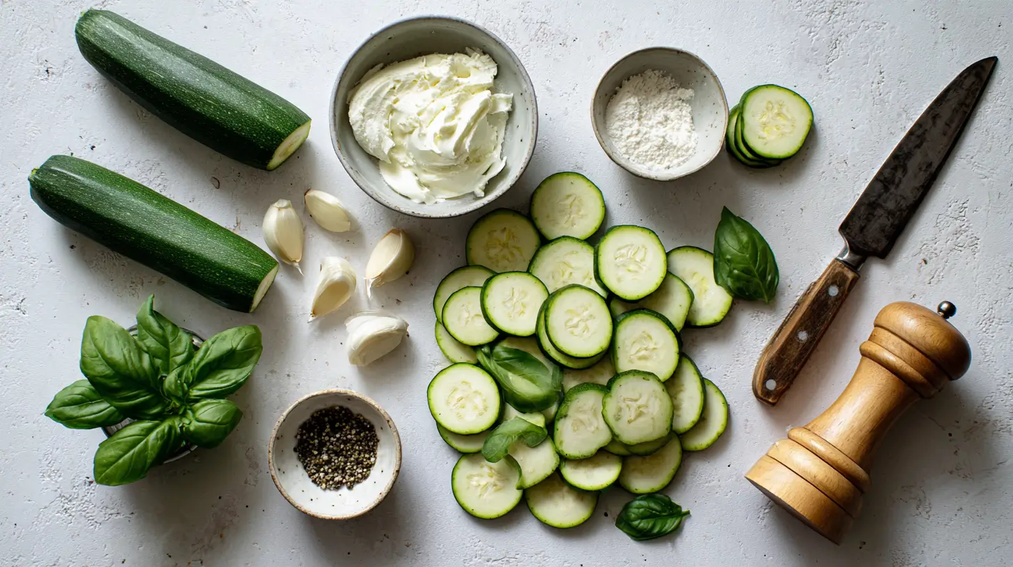 ingredients-gratin-courgettes-sans-oeufs ingrédients pour gratin de courgettes sans œufs