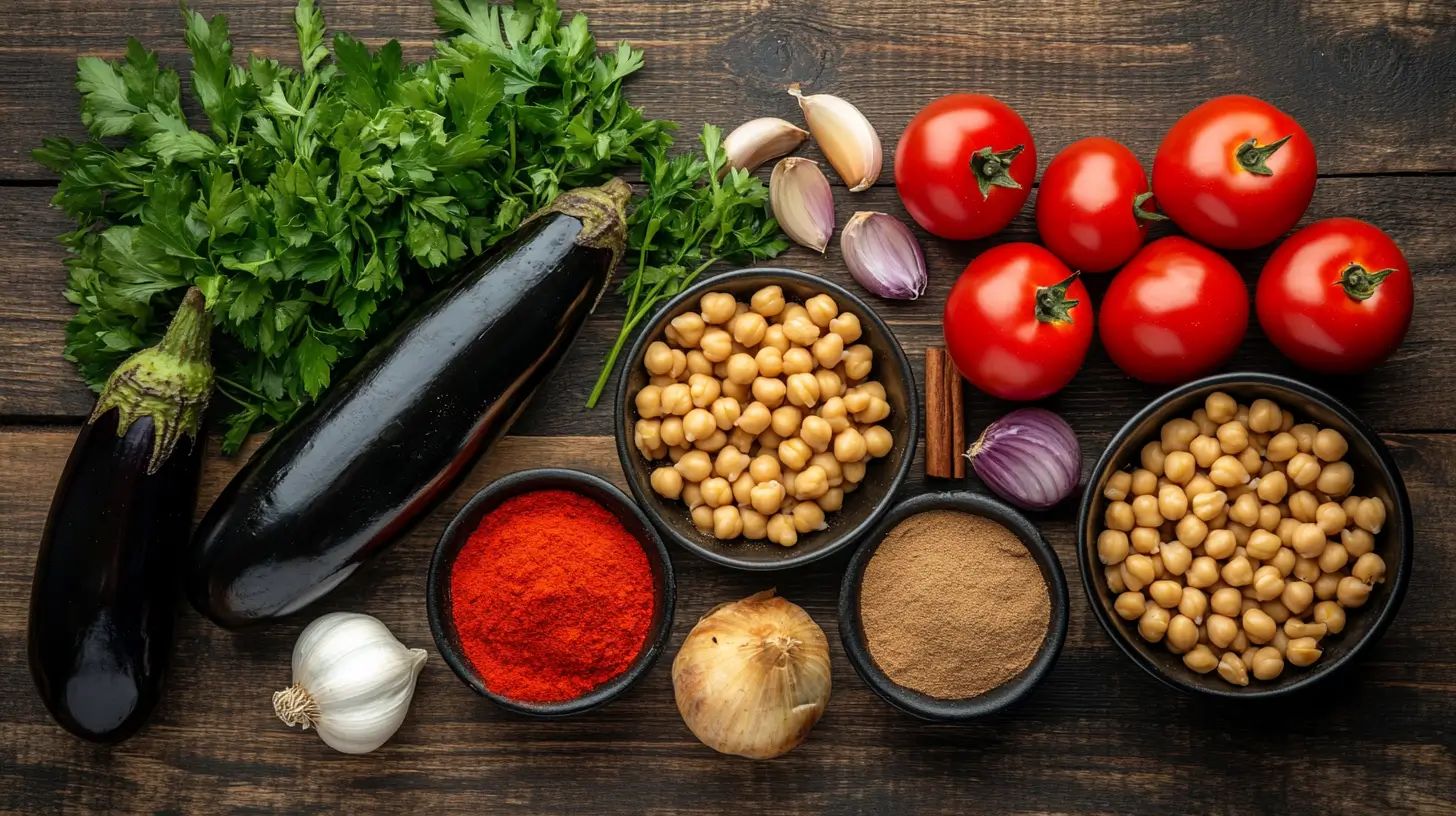 ingredients-moussaka-libanaise ingrédients pour moussaka libanaise