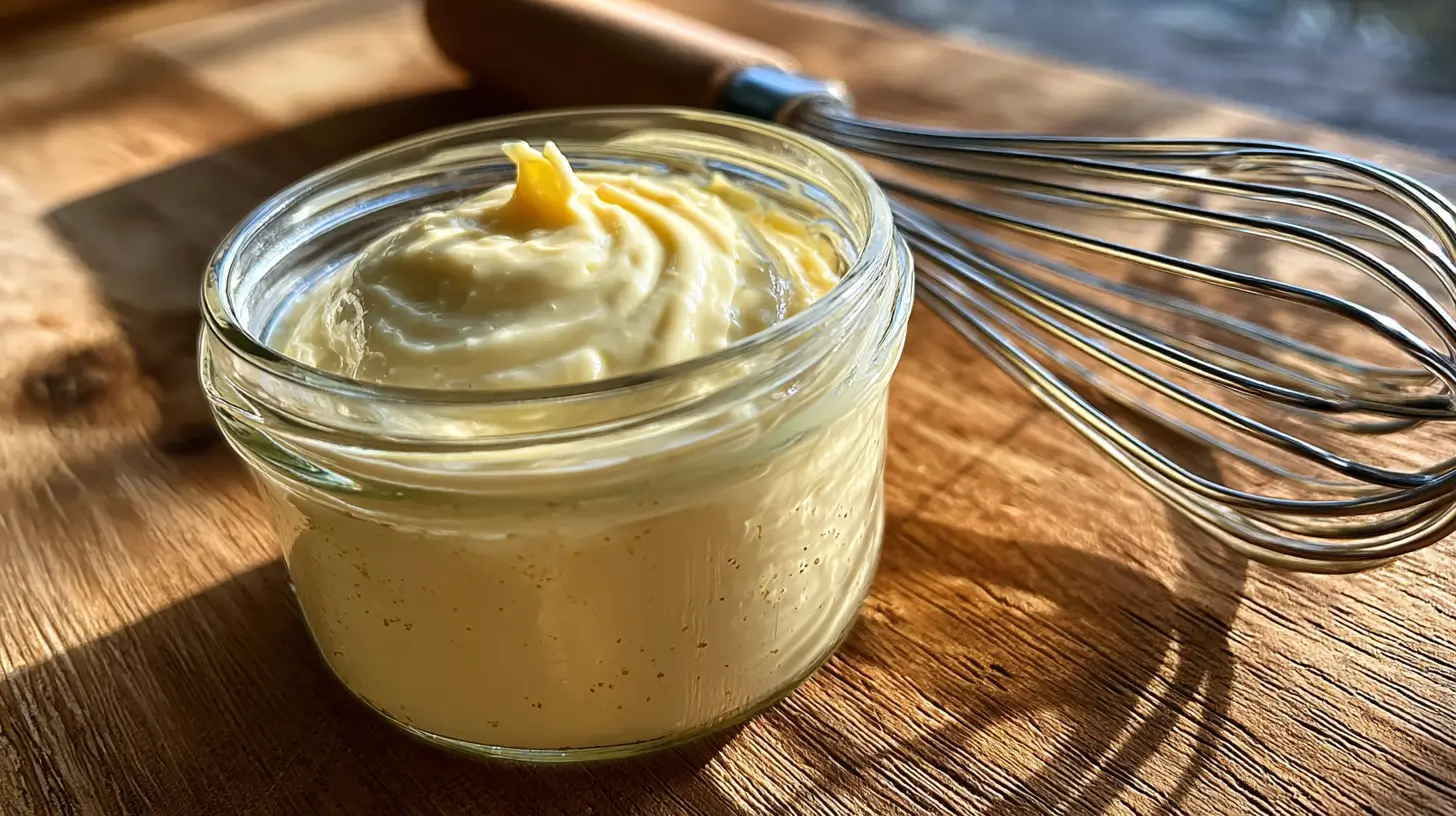 mayonnaise-jaune-oeuf-maison Mayonnaise maison onctueuse aux jaunes d’œufs