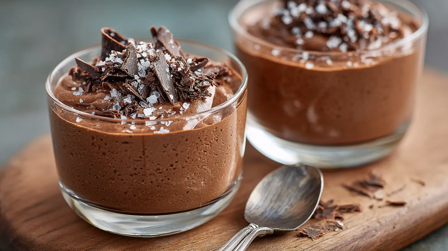 mousse-chocolat-service2 mousse au chocolat décorée