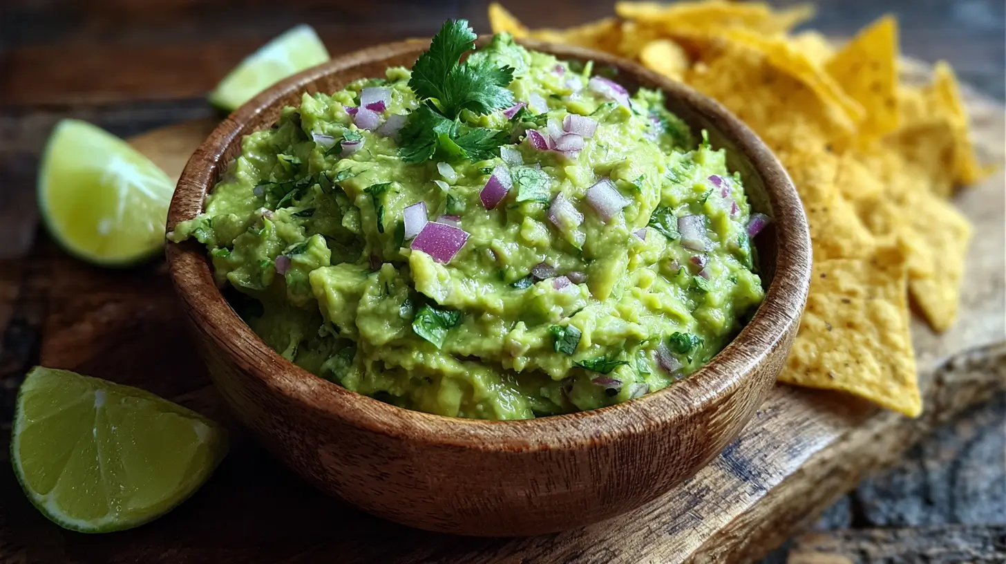 recette-guacamole-maison recette guacamole maison servie en bol avec chips