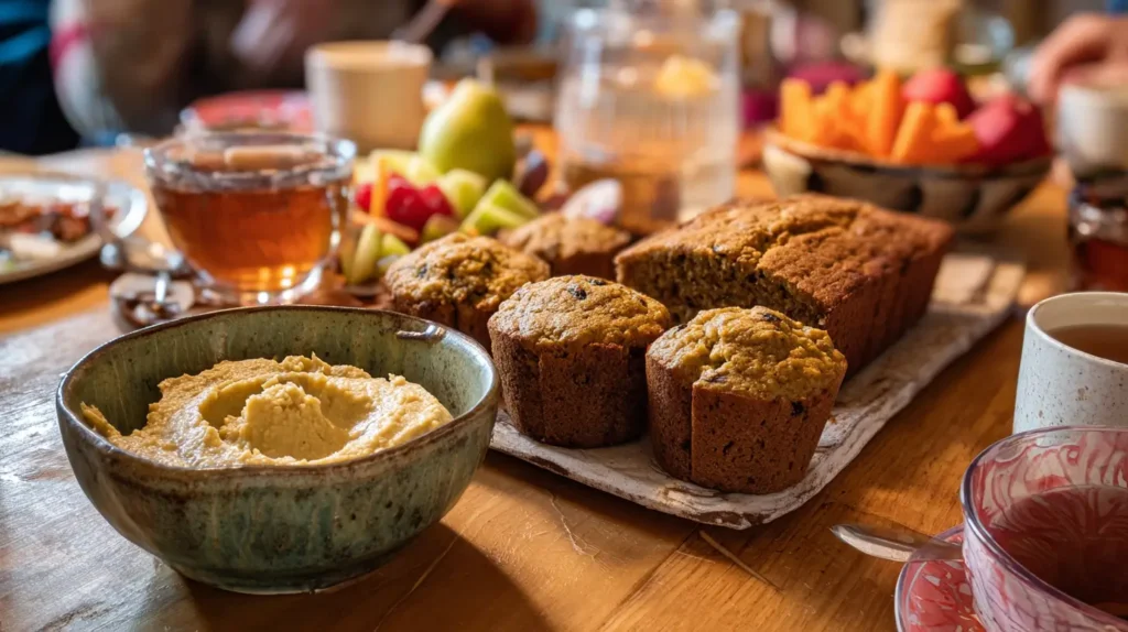Goûter entre adultes convivial avec recettes végétariennes