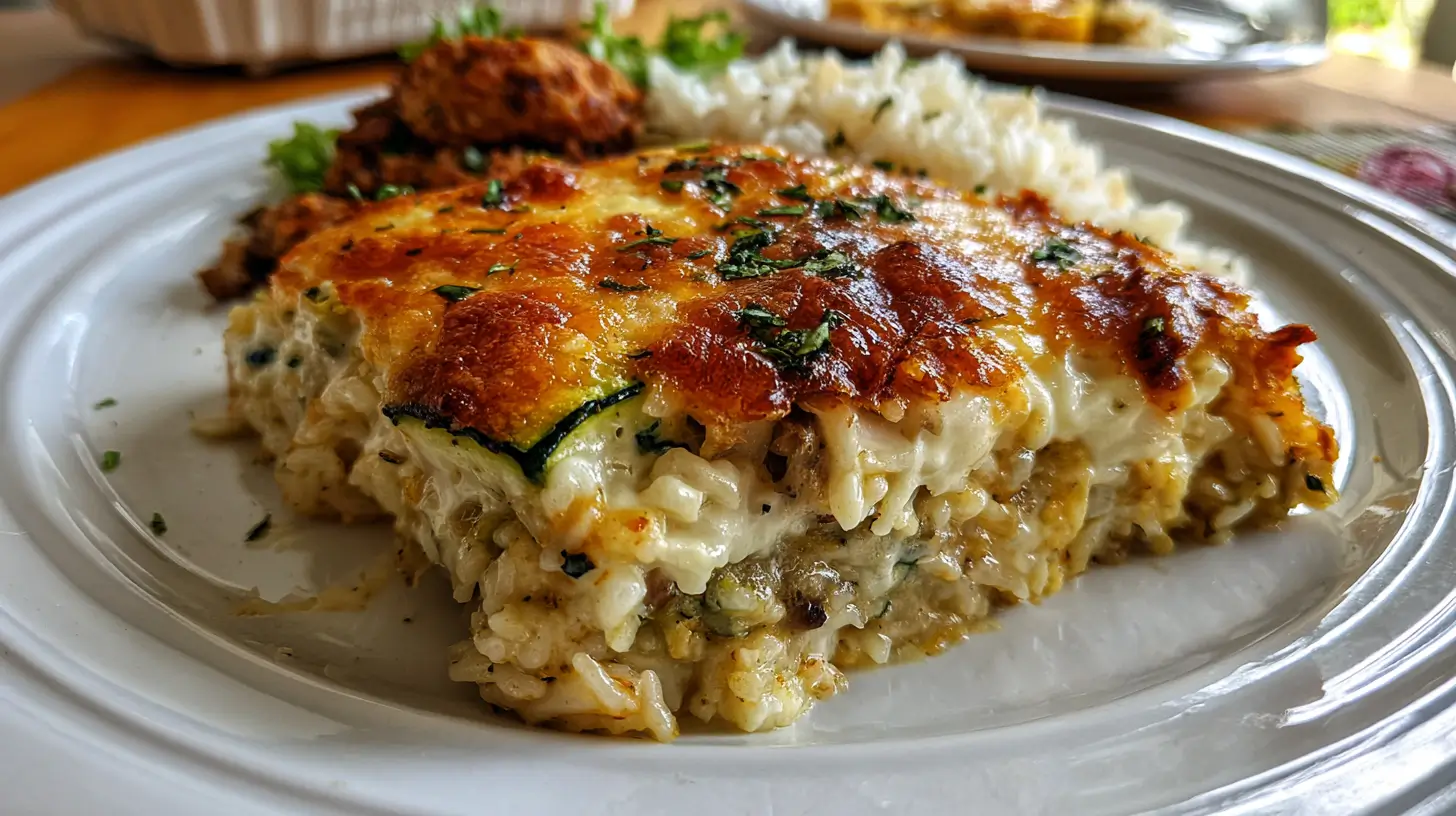 gratin-courgettes-riz-parmesan gratin de courgettes végétarien riz parmesan