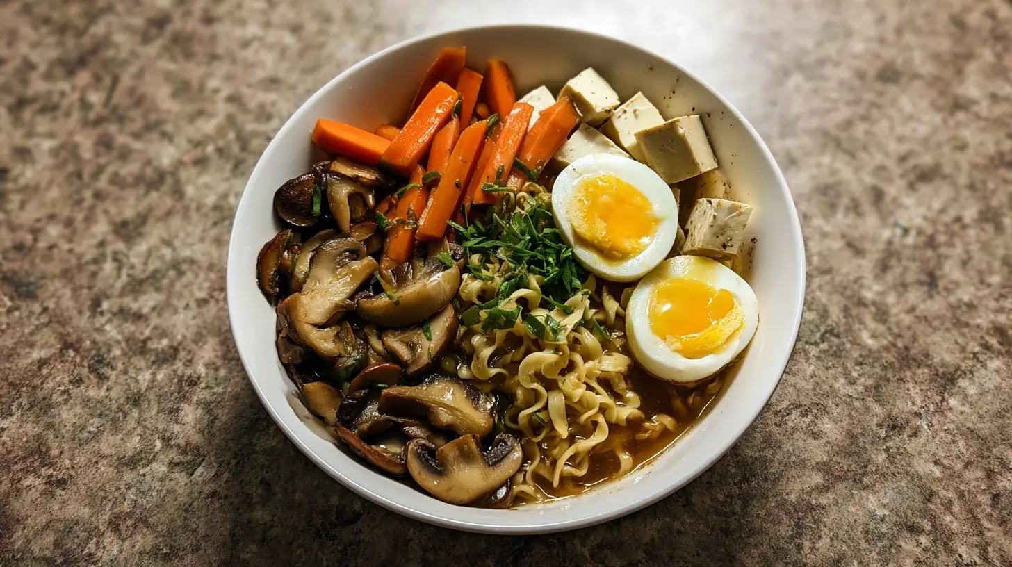 ramen-vegetarien-express ramen végétarien express bol complet