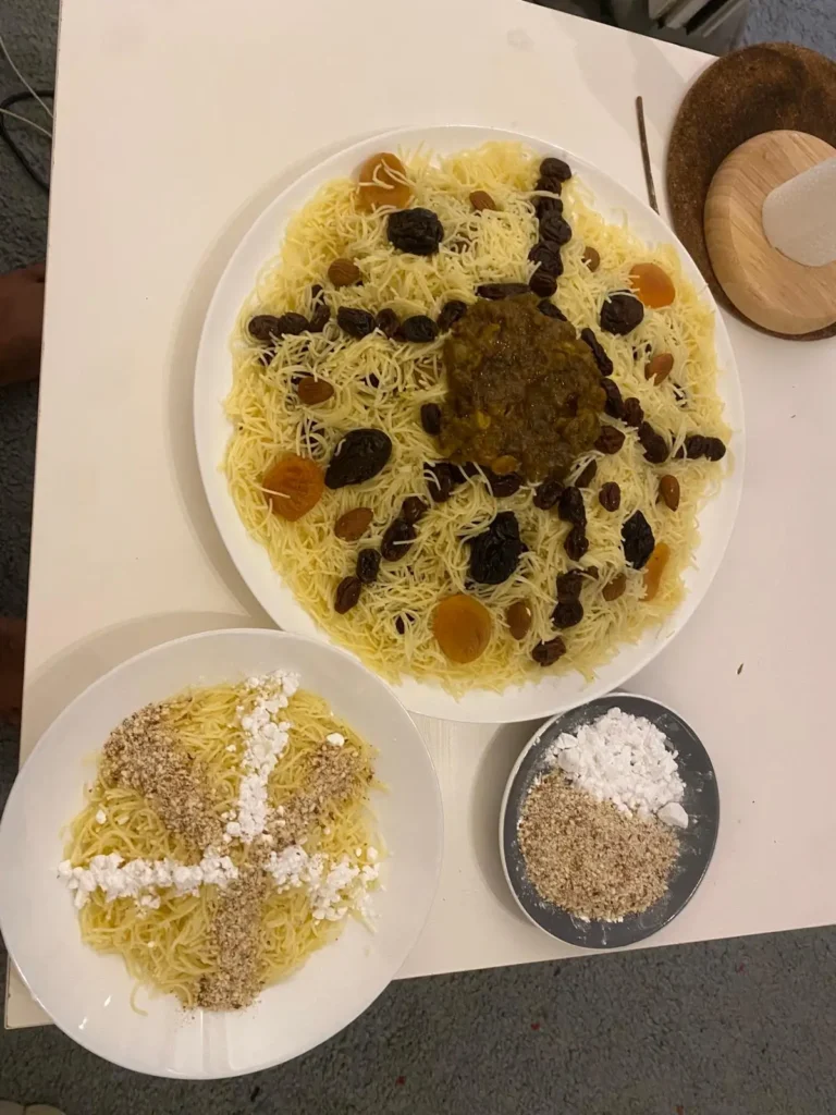 Seffa sucrée aux vermicelles